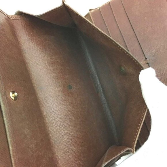 076076D Louis Vuitton Wallet Long Porte Tresor International Trifold Monogram - Picture 7 of 9